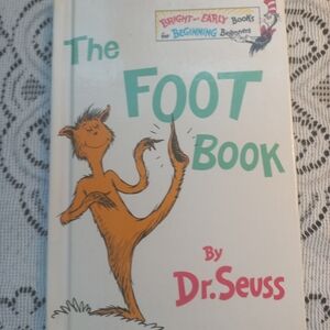 1968 The Foot Book By Dr. Seuss Hardcover Book Very Good Condition Classic VTG